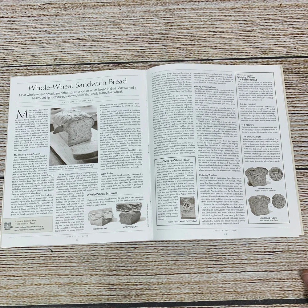 Cook's Illustrated Magazine [March April 2011] Recipes‎ Cookbook Cooking Food